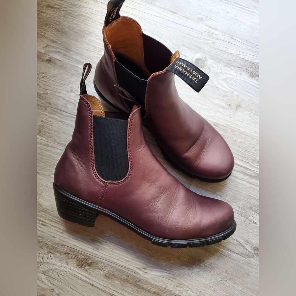 Womens Copper Brown/Bronze Heeled Blundstone Boots